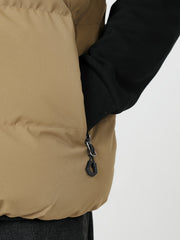 Men'S Winter Warm Sleeveless Padded Vest Casual Hooded Jacket Detachable Thickened Outerwear Vest Contrast Color Design Men Women Couple Same Style Elastic Shrinkage Windproof Warm Cold-Resistant Top Winter New Style