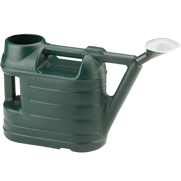 6.5L Green Large Garden Watering Can with Removable Sprinkler Rose Ergonomic Dual-Handle Design for Indoor & Outdoor Plants | UV-Protected Shatterproof Plastic