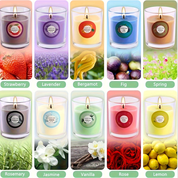 20 Colorful Scented Candles, Made Of High-quality Soy Wax, with Fragrances Such As Rose, Strawberry, Lemon, Etc. Dopamine Colorful Sweet Series Candles, Perfect Gifts for Valentine's Day, Weddings, Birthdays, And for Giving to Relatives And Friends.