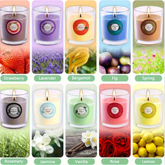 20 Colorful Scented Candles, Made Of High-quality Soy Wax, with Fragrances Such As Rose, Strawberry, Lemon, Etc. Dopamine Colorful Sweet Series Candles, Perfect Gifts for Valentine's Day, Weddings, Birthdays, And for Giving to Relatives And Friends.