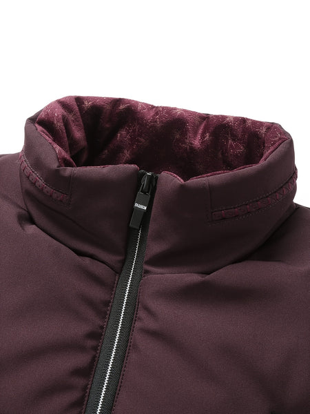 Men's Casual Collar Fashion Coat Men's New Young and Middle-aged Autumn and Winter Plus Velvet Padded Warm -padded Jacket.