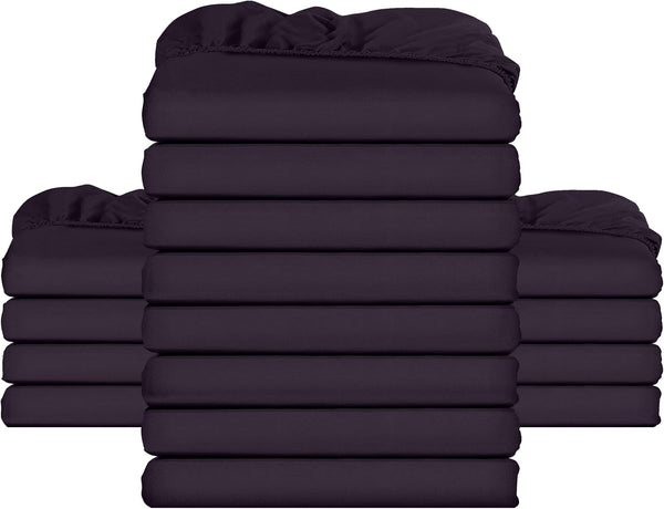 Utopia Bedding Fitted Sheet Double, Grey - Deep Pocket 14 Inch (35 Cm) - Easy Care - OEKO-TEX Certified - Soft Brushed Microfibre Fabric - Shrinkage and Fade Resistant - Bottom Sheet