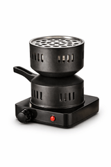 DSK Electric Charcoal Burner – Adjustable Heat Coal Stove with Removable Heating Plate for Incense, Bakhoor, Shisha Charcoal, BBQ Prep & Outdoor Cooking