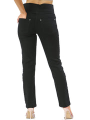 MYT Womens Elasticated Waist Jeans Tummy Control Stretch Ladies Denim Jeggings Size 10-24
