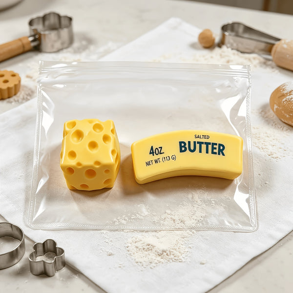 2pcs Viral Butter Squishies, Pop Fidget Toys, Novelty Fun Squeeze Toys, Hand Sensory Slow Rebound Toys, with Subtle Butter Scent, Perfect Birthday & Holiday Surprise Gifts, Random Styles