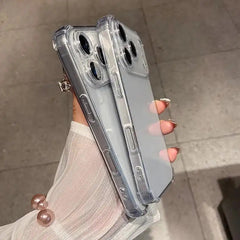Phone Case - Transparent Anti-Drop Case for Iphone 17, 17 Air, 17 Pro, And 17 Pro Max Featuring a Buffer Angle Bumper. This Soft, Thin Cover Is Impact-Resistant And Shockproof, Designed for Durability While Maintaining a Slim Profile