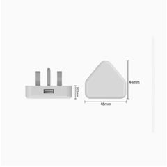 6pcs USB Wall Charger 3-Pin Plug Power Adapter for Mobile Phones And Tablets in The UK