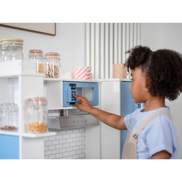 Plum Penne Pantry Wooden Corner Kitchen with Fridge - Berry Blue (3+ Years)