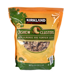 Kirkland Signature Cashew Clusters with Almonds & Pumpkin Seeds, 907G