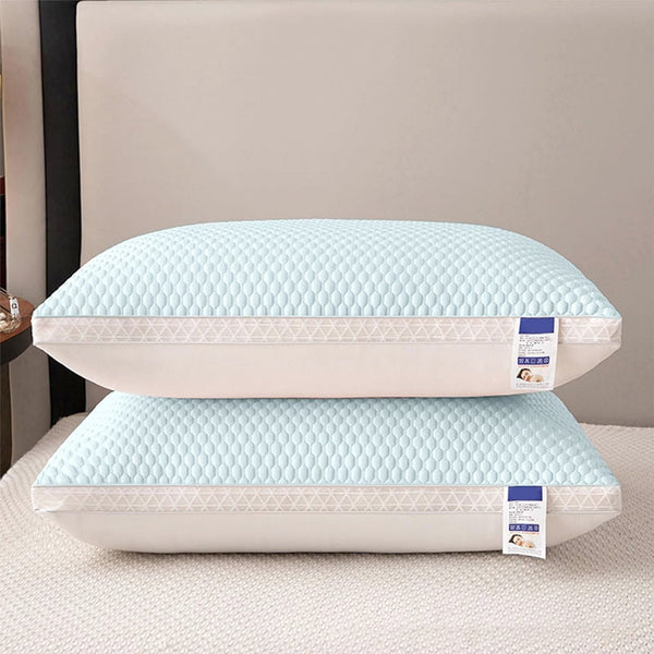 2pcs Cool and Breathable Tofu Pillow - Relax the Neck Support, Enjoy a Comfortable Sleep at Home, in the Bedroom or in the Hotel - Perfect Holiday Gift