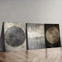 Three Wall Paintings Wall Paintings 30x40cm(11.81x 15.75inch) X3pcs Three Different Textures(1) for Home, Living Room, Coffee Shop, Office, Wall Art Decoration, Luxury Wall Hanging, 2D Flat, Perfect for Room Decor