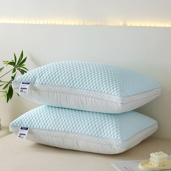 2pcs Cool Breathable Tofu Pillow - Ergonomic Neck & Spine Support, Sleep Massage Pillow Core, Moisture-Wicking & Breathable. Perfect for Living Room, Bedroom, Hotel & Home Decor, Great as a Holiday Gift.