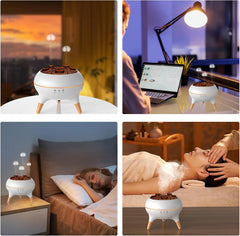 Essential Oil Diffuser for Bedroom, 250Ml Jellyfish Mist Flame Aromatherapy Air Humidifier, Aroma Diffuser with 8 Colour LED Lights, Timers, Waterless Auto Shut-Off