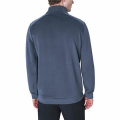 Mondetta Men'S 1/4 Zip Twill Fleece in Blue