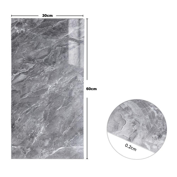 10pcs 3D Marble Wall Tiles, Self-Adhesive PVC Wall Panels, Thickened Design, Home Decoration Wall Stickers, Peel and Stick, Easy to Clean and Cut, Suitable for Renovation of Bathrooms, Living Rooms, Kitchens, Bedroom