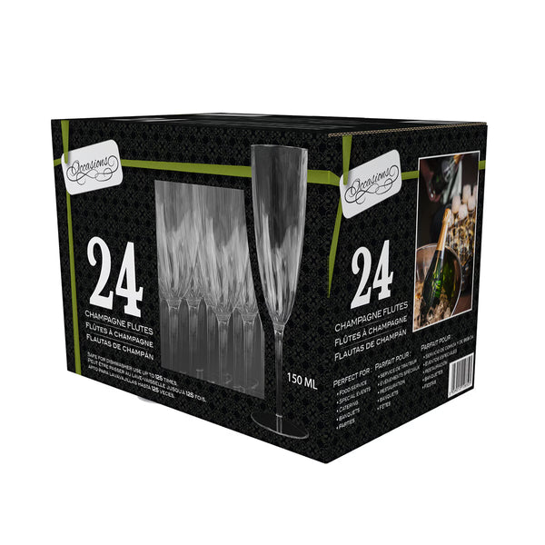 Occasions PS Champagne Flutes 150Ml, 24 Pack