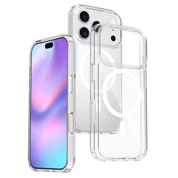 IPhone 17 Meg-Safe Phone Case Anti-Scratch Slim Phone Case Cover- Clear