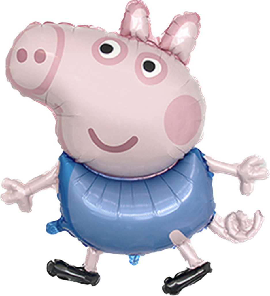 George Pig Pappa Pig Theme Supershape Foil Ballon