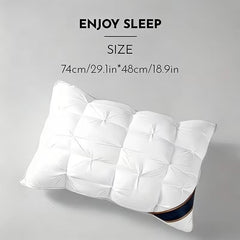 4PCS 5-Star Hotel Quality Pillows Premium Non-Collapsible Pillow Core Soft Breathable Machine Washable All-Season for Home Bedroom Daily Rest Improved Sleep Quality