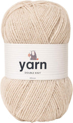 Korbond DK Beige Yarn - 100G Acrylic Wool - Lightweight, Hypoallergenic & Durable Double Knit Crochet Yarn Knitting Wool (290M Total)
