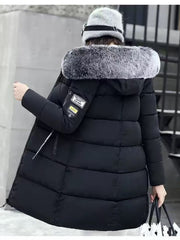 Women's thick and warm winter coat - Cold-proof jacket, suitable for daily and formal occasions - Fashionable outerwear, Women's winter clothing, formal coat, casual coat, mid-length design, easy to care for material, durable fabric