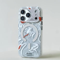 Phone Case: Limited-edition Graffiti Phone Case for The Year of The Horse, Compatible with The iPhone 17 Pro Max, Featuring A Shock-resistant Design, A Stylish Magnetic Attachment and Support for Wireless Charging