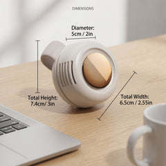 Mini Clip on Fan, Ultra Compact 360° Portable Handheld Fan, 50% Smaller with High Density Battery, Long Lasting Desk Fan, A Good Item for Travel, Outdoor.