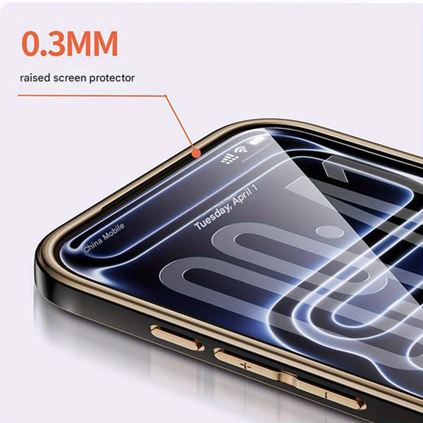Phone Case - Light Luxury Business Phone Case for Iphone 17Promax Ultra Thin Anti Drop Mens Protective Cover