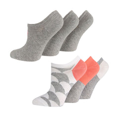 Caroline Gardner Ladies Trainer Sock, 6 Pack