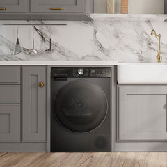 Hisense DH5S902BB, 9Kg Heat Pump Tumble Dryer, A+++ Rated in Black