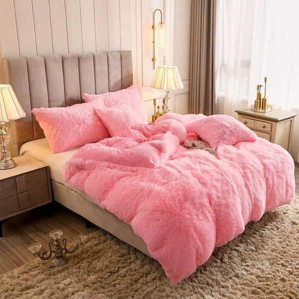 Teady bear Long Cord Microfiber Duvet Set | Hotel-Quality Comfort with Button Closure & Corner Ties | Machine Washable for Easy Care | Single, Double, King, Super King Sizes Available
