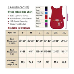 Pack Of 2 Self Tabard Apron in eight different colours | Aprons for Men, Women, and Ladies | Professional Cooking Aprons with 2 Pockets | Adjustable Kitchen Apron for Baking, BBQ, Grilling, Gardening, Crafting, Cleaning, Painting, Barista, Restaurant Work