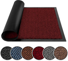 BLADO Washable Door Mats Indoor & Outdoor - Non-Slippery Heavy Duty - Stylish & Large Rubber - Perfect Dust Grabbing Doormats (Anthracite, 40Cm X 60Cm)