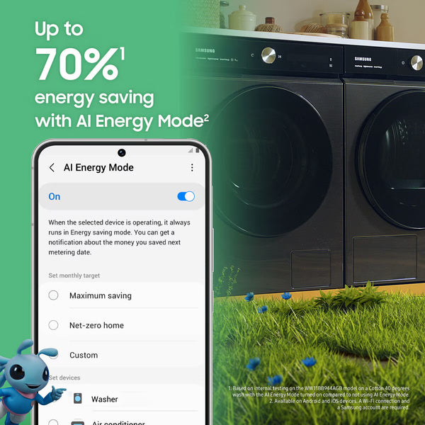 Samsung Series 5 WW11DG5B25ABEU 11Kg, 1400Rpm, Washing Machine a Rated in Black