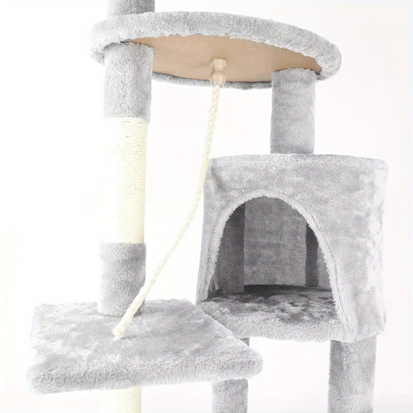 Tall Cat Tree Large Climbing Tower Kitten Scratching Post Condo Activity Centre