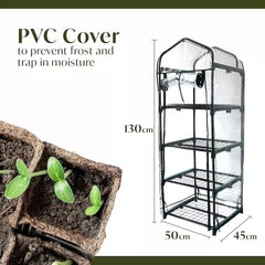 Greenhouse Indoor/Outdoor Use PVC Material Perfect to Storge Flower Pots, Plants