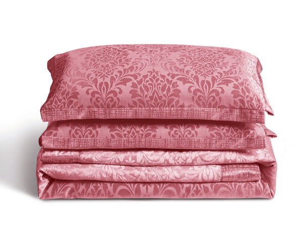 3 Piece Velvet Quilted Bedspread Set Jacquard Damask Bed Cover with Pillow Shams | Luxury Soft Polyester Bedspread for Double King Super King Beds | Modern Elegant Bedroom Bedding Set