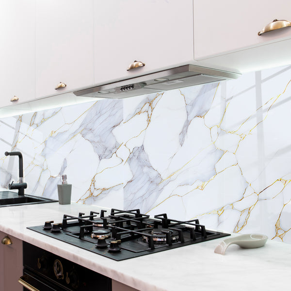 WALPLUS 24pcs Glossy Tile Stickers for Kitchen 15x15cm (6