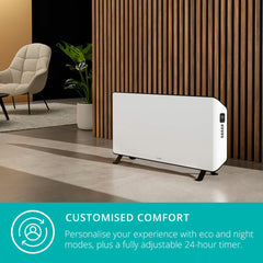 Duux Edge Smart Convector Heater Gen 2 1000W, DXCH21UK