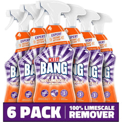 Cillit Bang Limescale Remover 750ml Spray – Powerful Bathroom Cleaner, Pack of 6