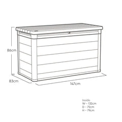 Keter Ashwood Signature 870 Litre (230 Gallon) Outdoor Storage Deck Box