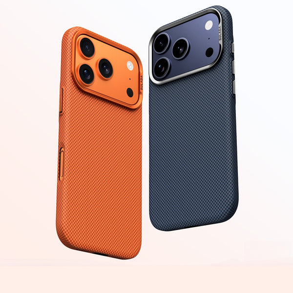 Phone Case: New Magnetic Ultra-thin Kevlar Phone Case Compatible with iPhone 17 Pro Max Fine Grid Pattern Anti-drop Lens Protection Protective Cover