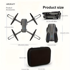 1pc Yethke E99 Drone With Dual Camera | One Key Take Off/Landing, Double Folding Rc Height Hold, Remote Control, Abs Material, 10-12 Minutes Life, Ideal For Beginners And Holiday Gifts