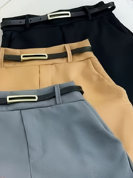 Ladies' Stylish Shorts Skirt Set of 3 Without a Belt [ASD1]