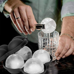Sphere Ice Tray Round Ball Cube Silicone Mould X 4 Silicone Ice Grid Set Ice Grid Honeycomb Ice Grid Silicone