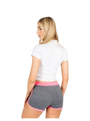 RUFEDGE Women'S Gym Fleck Hotpants Casual Summer Activewear Shorts Breathable Ladies Workout Running Fitness Short UK Sizes 8-18