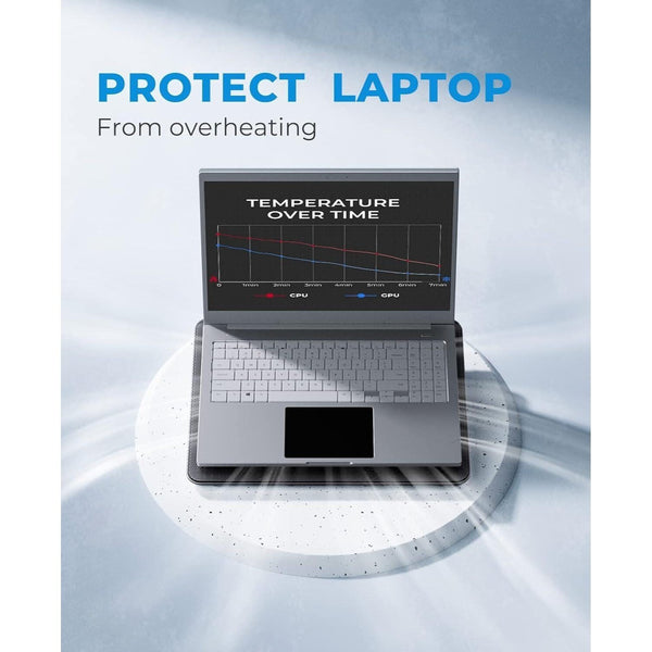 Laptop Cooling Pad 3/5 Fans Adjustable Stand USB Quiet Cooler with LED for 12–17 Inch Notebook