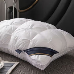 4PCS 5-Star Hotel Quality Pillows Premium Non-Collapsible Pillow Core Soft Breathable Machine Washable All-Season for Home Bedroom Daily Rest Improved Sleep Quality