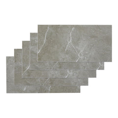 36pcs Self Adhesive Vinyl Flooring, 15X30cm Wood & & Stone Grain Effect Peel and Stick Floor Tiles, Waterproof Flooring Stickers for Home Office Bedroom Kitchen Living Room