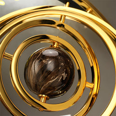 Large Modern Abstract Metal Wall/Tabletop Sculpture - Black & Golden Iron Art Decor with Sturdy Rectangular Stand, Classic Contemporary Design for Home Office Desk, Living Room, Bedroom - No Electricity Needed, Durable Statement Piece for Minimalist & Mod